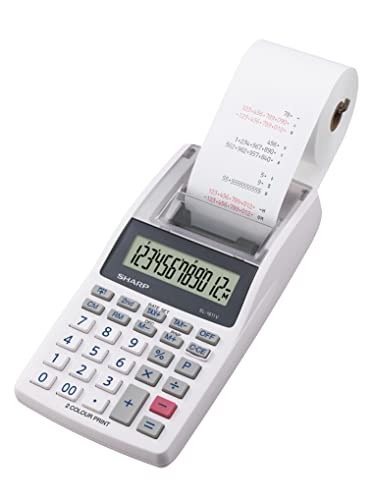 Sharp Mini calculatrice-imprimante de bureau à 12 chiffres a