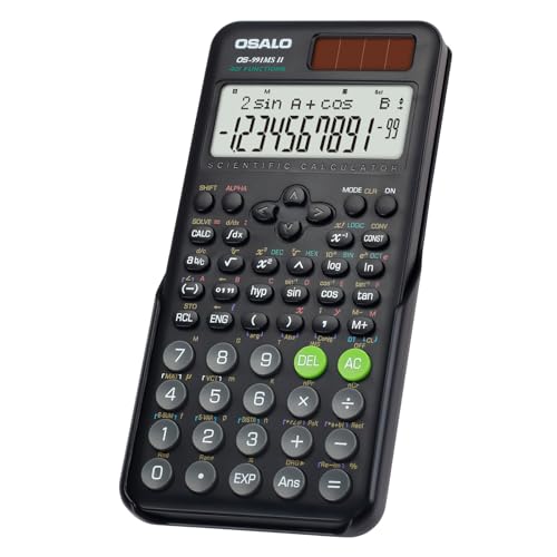 OSALO Calculatrice scientifique 401, fonction 10 + 2 chiffre