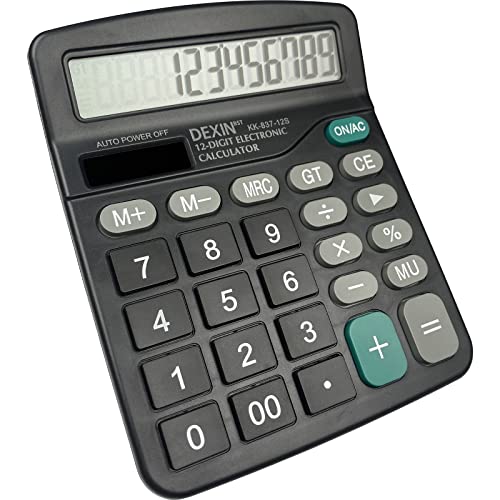 Newaner Calculatrice, Calculette de Bureau Solaire Grand Écr