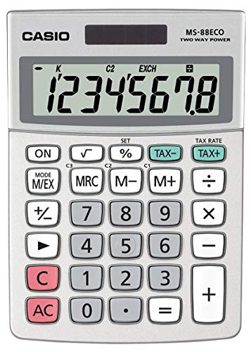 Casio MS-88ECO Calculatrice financière solaire Gris