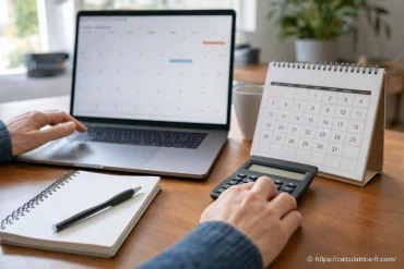 Calcul jours ouvrés en ligne gratuit