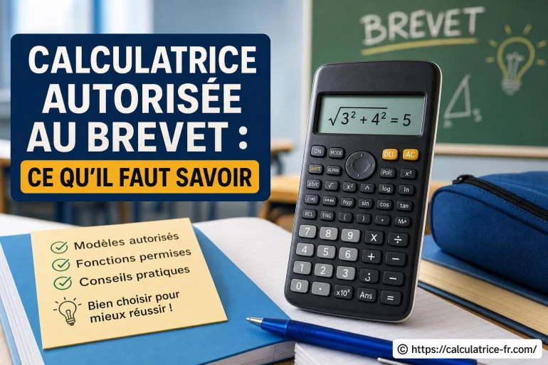 Calculatrice autorisée au brevet : que faut-il savoir avant l’examen ?