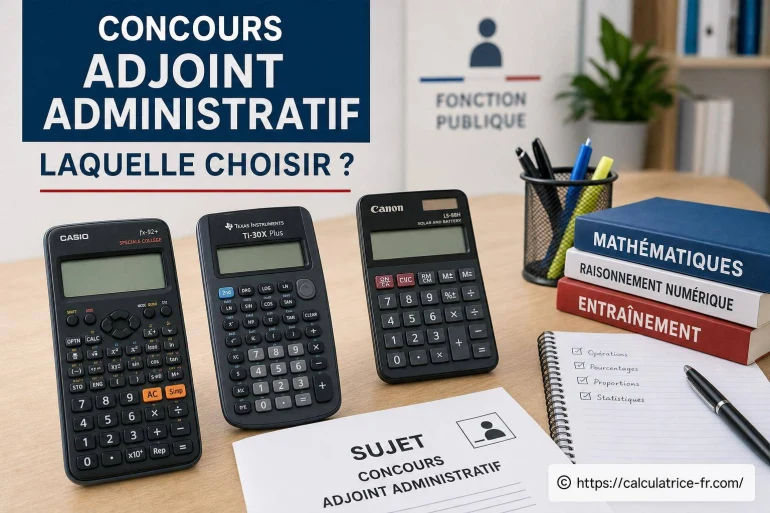 Calculatrice pour concours adjoint administratif : laquelle choisir ?