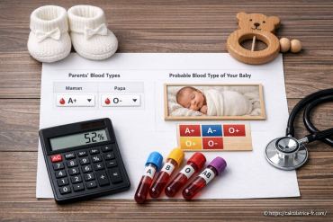 Calculatrice de groupe sanguin bébé