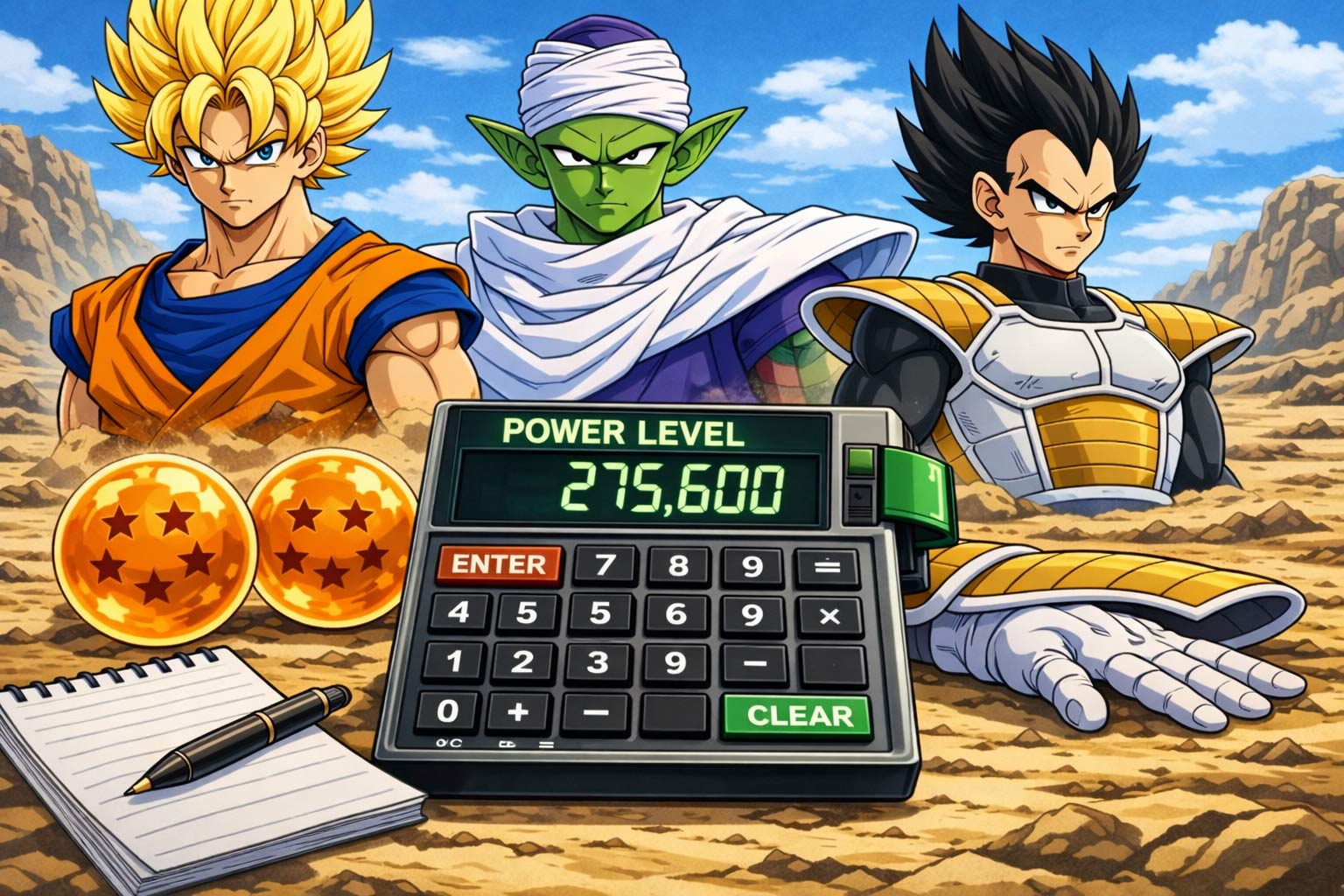 Calculatrice Puissance DBZ