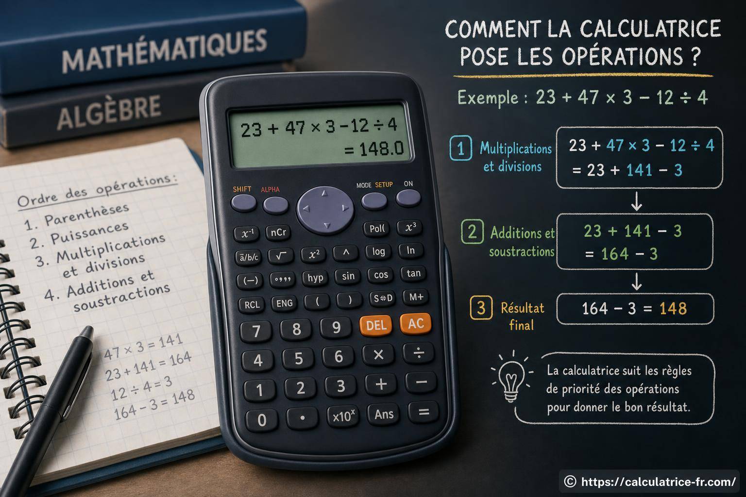 Calculatrice qui pose les opérations : comment fonctionne ce procédé ?