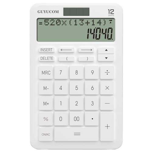 GUYUCOM Calculatrice de Bureau avec Enregistrement Historiqu