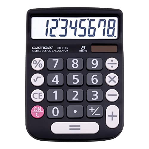 CATIGA Bureau cd8185 et Home Style Calculatrice 8digit ecran