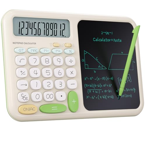 GUYUCOM Calculatrice de Bureau avec Bloc-Notes pour Collège 
