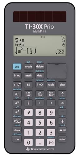 Texas TI-30X Prio MathPrint Calculatrice Scientifique (IQB, 
