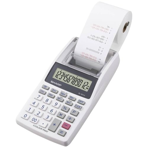 Sharp Mini calculatrice-imprimante de bureau à 12 chiffres a