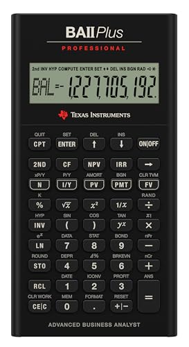Texas Instruments BA II Plus Professional Calculatrice finan