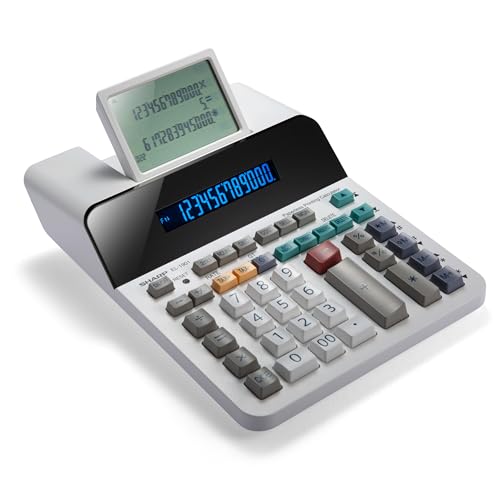 Sharp EL-1901 - Calculatrice dimpression sans Papier Blanc