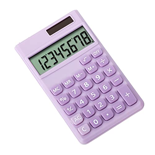 Mini calculatrice de poche solaire à 8 chiffres pour bureau,