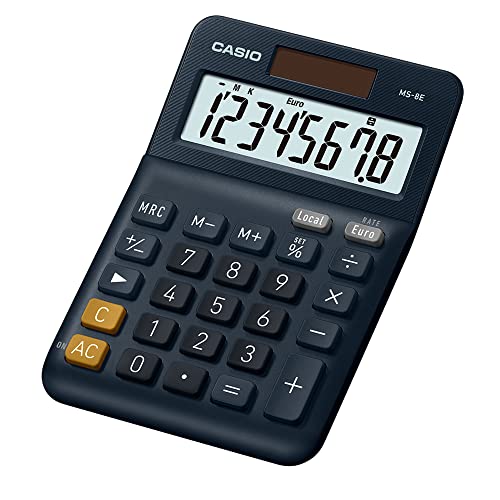Casio MS8E Calculatrice de Bureau Alimenté par Batterie Sola