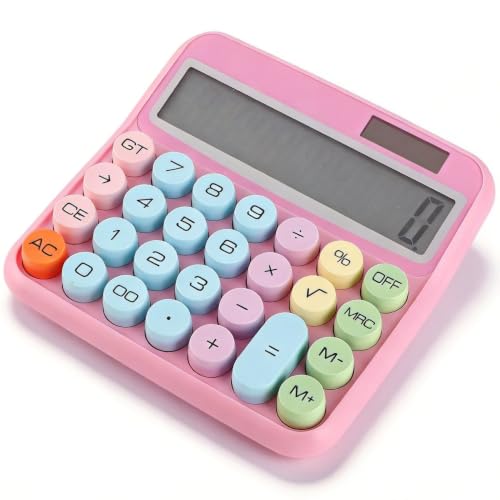 HERCHR Calculatrice Mécanique, Calculatrice Colorée, Calcula