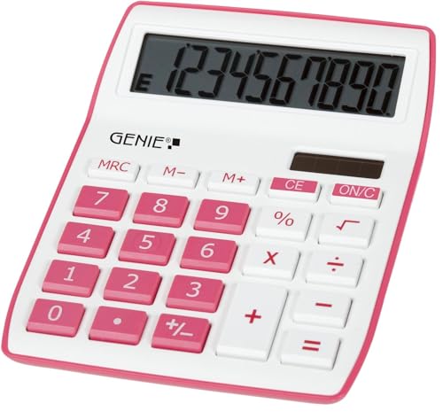 Calculatrice Bureau Compact 10 Chiffres Rose