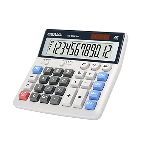 OSALO Calculatrice de Poche Grandes Touches Très Grand écran