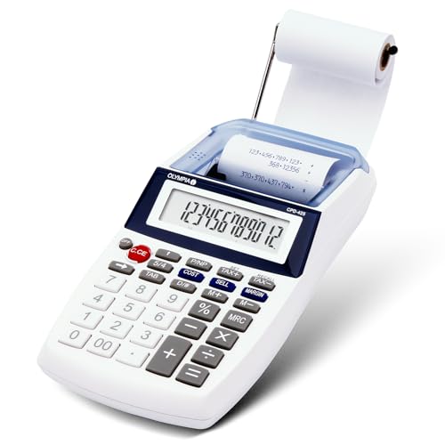 Olympia Calculatrice de bureau avec rouleau de papier avec é