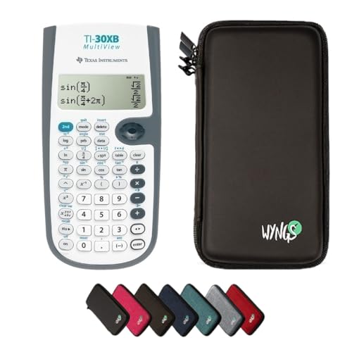 CALCUSO Ensemble de Base Noir avec Calculatrice TI-30XB Mult