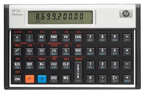 HP - F2231 - 12c Platinum Calculatrice financière Noir