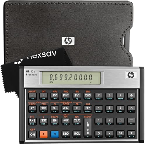 HP - F2231 - 12c Platinum Calculatrice financière Noir