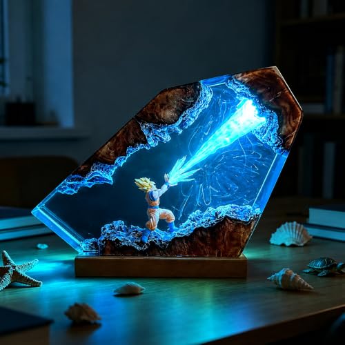 Lampe Resine, HOVCEH Son Goku 3D Veilleuse, | Lampe Decorati