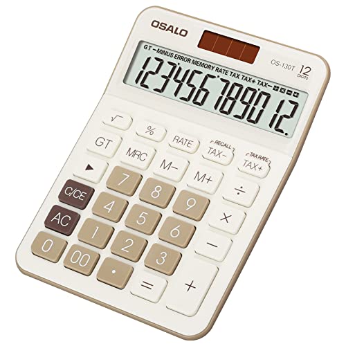OSALO Calculatrice de Poche Grandes Touches Grand écran LCD 