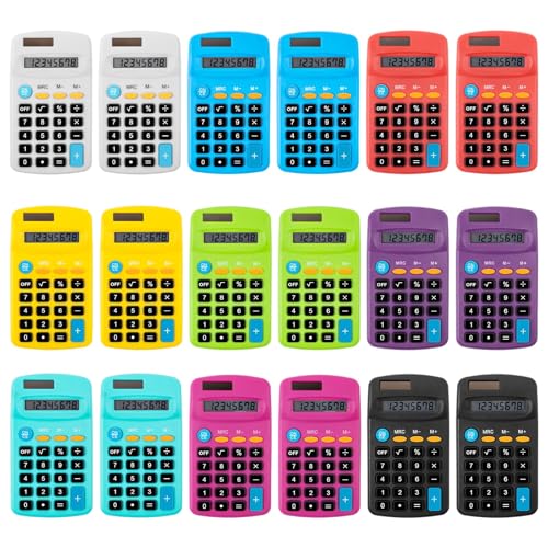 Lot 18 Mini Calculatrices 4 Fonctions