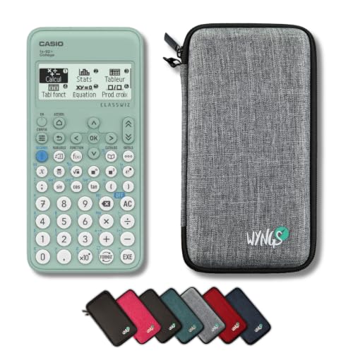 Casio fx-92+ Collège avec Housse de Protection WYNGS Incluse