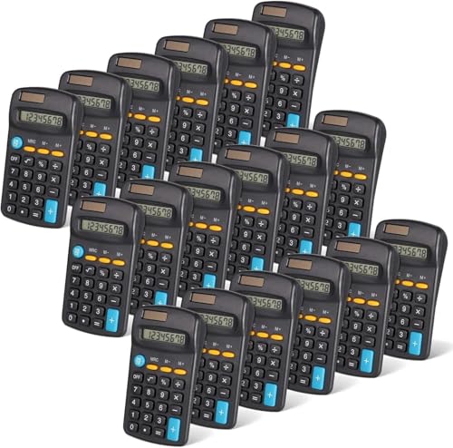 Lot de 20 Calculatrices de Poche, Calculatrices de Base à 4