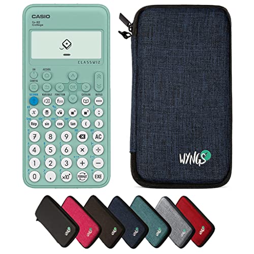 Casio fx-92 Collège avec Housse de Protection WYNGS Incluse 