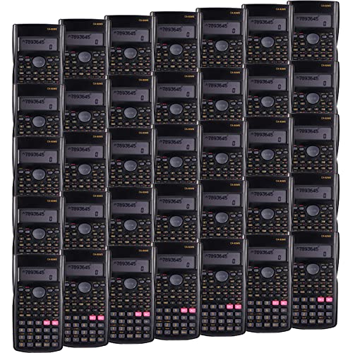 Lot de 60 calculatrices scientifiques à 2 lignes, calculatri