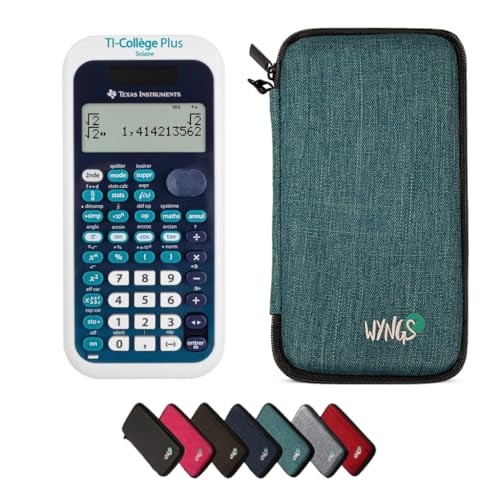 CALCUSO Ensemble de Base Turquoise avec Calculatrice TI Collège Plus Solar