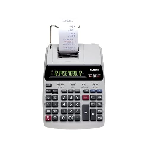 CANON Calculatrice imprimante à 12 chiffres MP-120-MG-ES, co