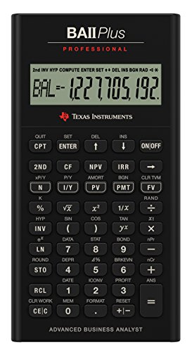 Texas Instruments BA II Plus Professional Calculatrice