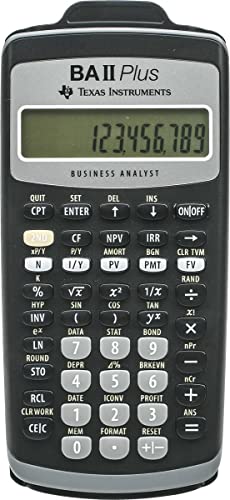 Texas Instruments BA-II-Plus Calculatrice financière 10 chif