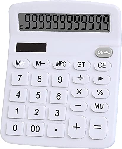 Mnixy 1 Calculatrice de Bureau Standard à 12 Chiffres Dual P