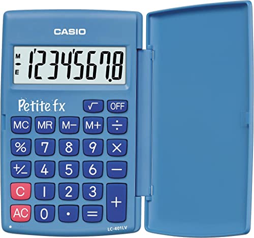 Casio LC-401LV-BU-BOITE Calculatrice Scolaire Primaire Bleu