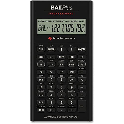 Texas Instruments BA II Plus Professional Calculatrice
