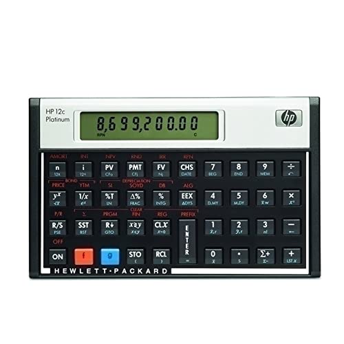 HP 12c Calculatrice Financière Noir